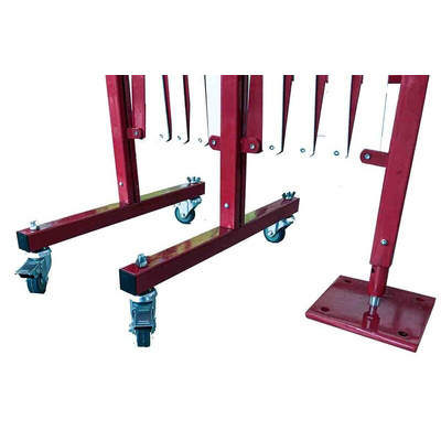 RS PRO Red/White Steel Extendable Barrier