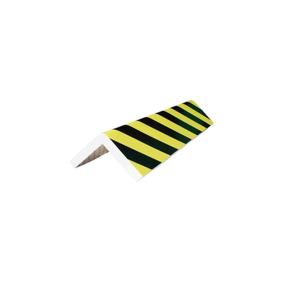 RS PRO Black, Yellow Impact Protector 400mm x 150mm