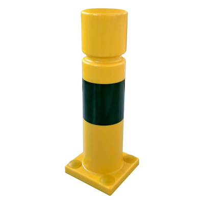 RS PRO Black, Yellow Shape Memory Protective Post 400mm x 100mm 100mm