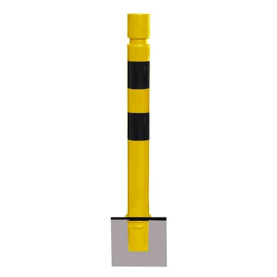 RS PRO Black, Yellow Shape Memory Industrial Post 80mm 80mm