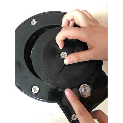 RS PRO Black Base To Embed 210mm x 80mm 170mm