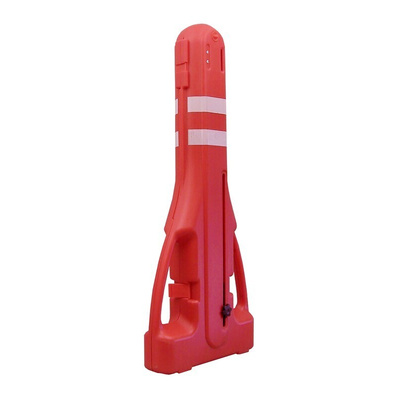 RS PRO Red & White Polypropylene Extendable Barrier