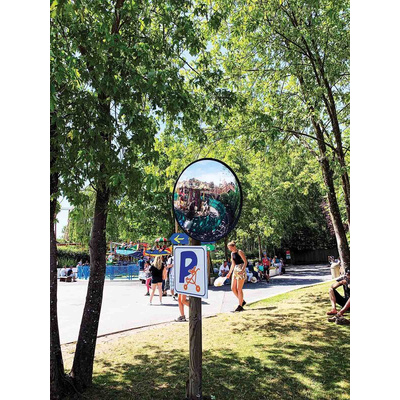 RS PRO Glass Indoor, Outdoor Mirror, Circular