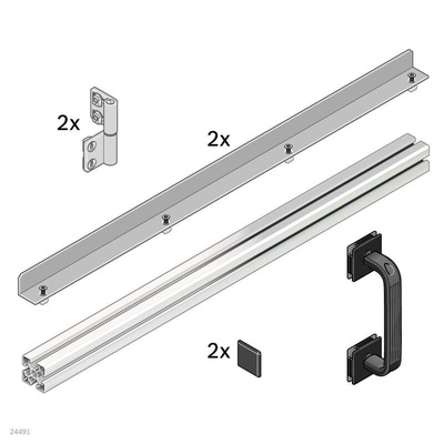Bosch Rexroth Safety Door EcoSafe, Aluminium, 1800 mm Height, 1m Width