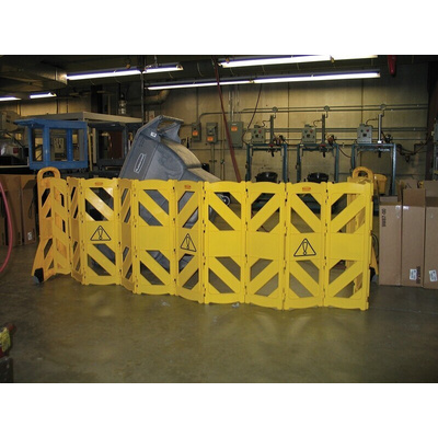 Rubbermaid Commercial Products Yellow PE Folding Barrier