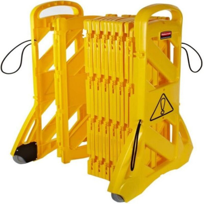 Rubbermaid Commercial Products Yellow PE Folding Barrier