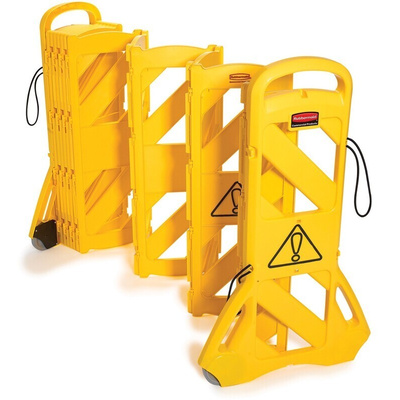 Rubbermaid Commercial Products Yellow PE Folding Barrier