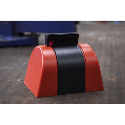 RS PRO Black & Red Polyester Retractable Barrier, Red Tape