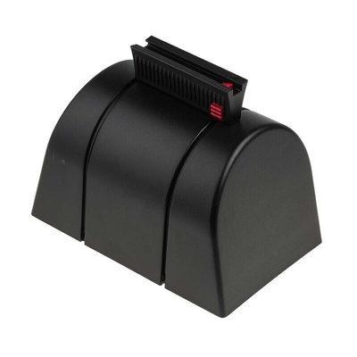 RS PRO Black Polyester Retractable Barrier, Black Tape