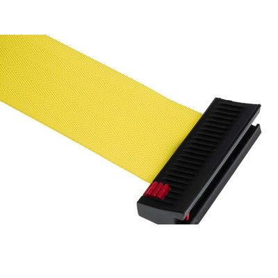 RS PRO Yellow Polyester Retractable Barrier, Yellow Tape
