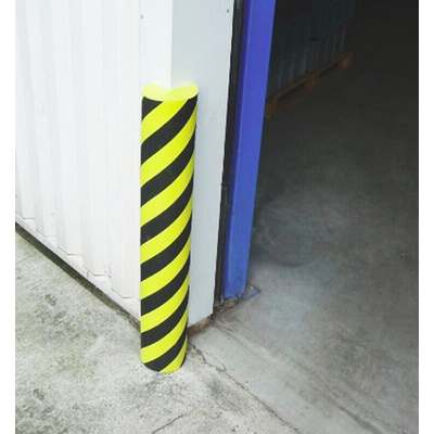 RS PRO Black, Yellow Impact Protector 1000mm x 100mm