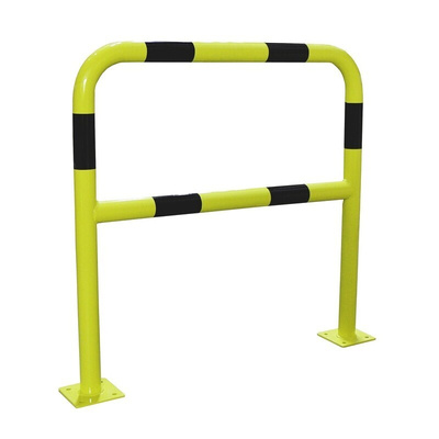 RS PRO Black & Yellow Steel Protection Barrier