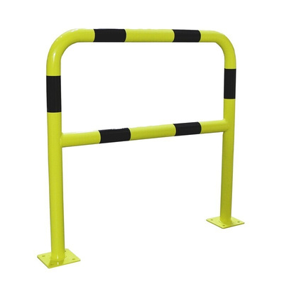 RS PRO Black & Yellow Steel Protection Barrier