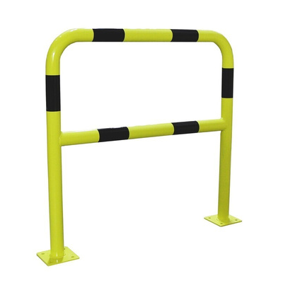 RS PRO Black & Yellow Steel Protection Barrier