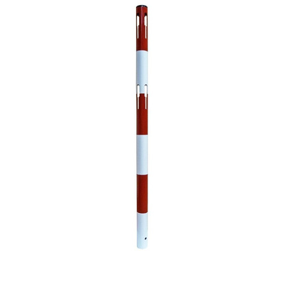 RS PRO Red & White Steel Barrier Post
