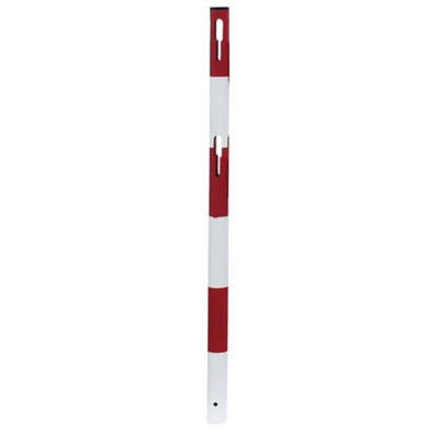 RS PRO Red & White Steel Barrier Post