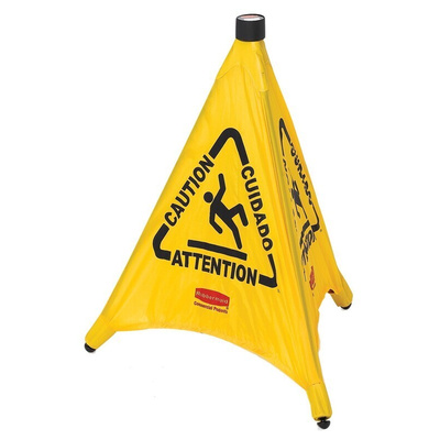 Rubbermaid Commercial Products Weighted Yellow 762 mm Wet Floor Cone
