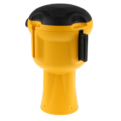 Skipper Black & Yellow Retractable Barrier, 9m, Yellow/Black Tape