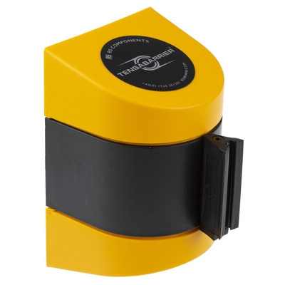 Tensator Black & Yellow Plastic Retractable Barrier, 4.6m, Yellow/Black Tape