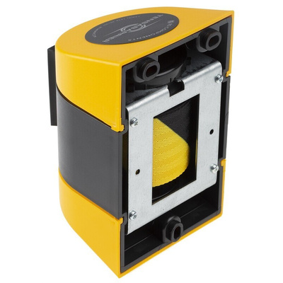 Tensator Black & Yellow Plastic Retractable Barrier, 4.6m, Yellow/Black Tape