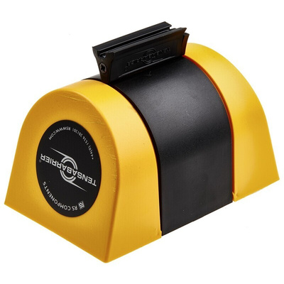 Tensator Black & Yellow Plastic Retractable Barrier, 4.6m, Yellow/Black Tape