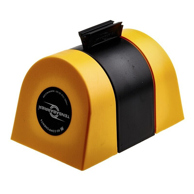 Tensator Black & Yellow Retractable Barrier, 9m, Yellow/Black Tape