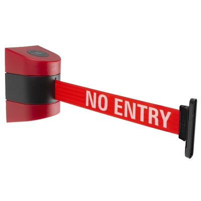 Tensator Red Retractable Barrier, 9m, Red Tape