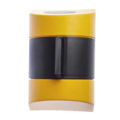 Tensator Black & Yellow Retractable Barrier, 8m, Yellow/Black Tape