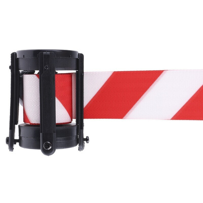 Tensator Red & White Retractable Barrier, 2.3m, Red, White Tape