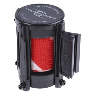Tensator Red & White Retractable Barrier, 2.3m, Red, White Tape