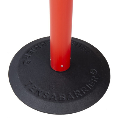 Tensator Black & Yellow Plastic Retractable Barrier, 2.3m, Red, White Tape