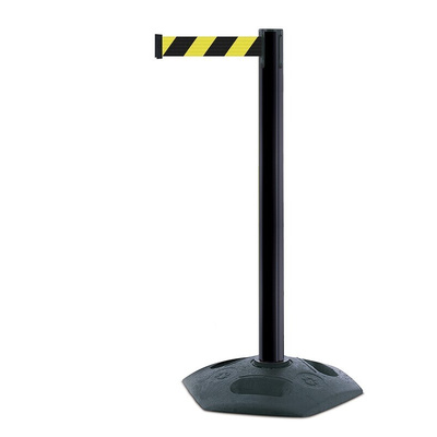Tensator Black & Yellow Plastic Retractable Barrier, 3.65m, Yellow/Black Tape