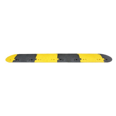 RS PRO High Visibility Rubber Speed Bump, 430mm x 2.5 m x 50 mm, 30km/h Speed Limit