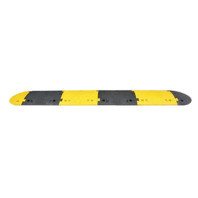 RS PRO High Visibility Rubber Speed Bump, 430mm x 2.5 m x 70 mm, 15km/h Speed Limit