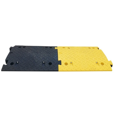 RS PRO High Visibility Rubber Speed Bump, 430mm x 5 m x 70 mm, 15km/h Speed Limit