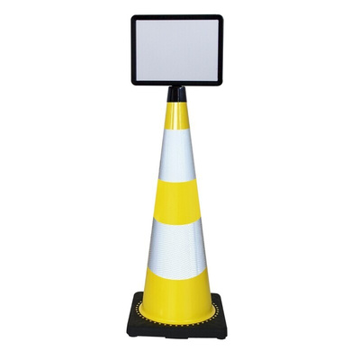 RS PRO Weighted Yellow 900 mm PVC Safety Cone