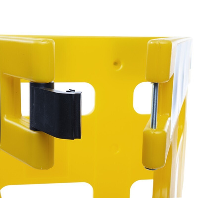 Addgards Black & Yellow Polyethylene Folding Barrier