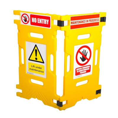 Addgards Yellow PE Folding Barrier