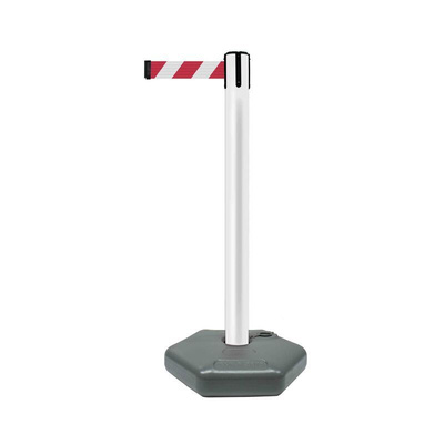 Tensator Red & White Plastic Retractable Barrier, 3.65m, Red, White Tape