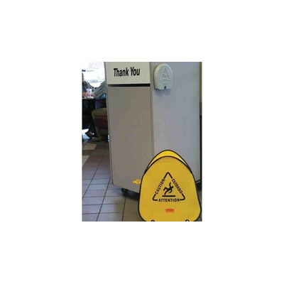Rubbermaid Commercial Products Yellow 36 in PE Wet Floor Cone