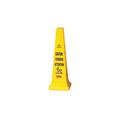 Rubbermaid Commercial Products Yellow 36 in PE Wet Floor Cone