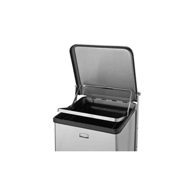 Rubbermaid Commercial Products Yellow PE Retractable Barrier, Black Tape