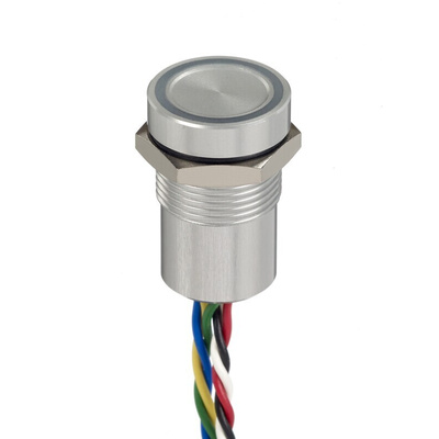 APEM Capacitive Switch Momentary,Illuminated, Green, Red, NPN, IP68, IP69K