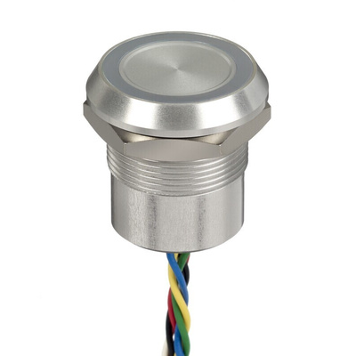 APEM Capacitive Switch Momentary,Illuminated, Green, Red, NPN, IP68, IP69K