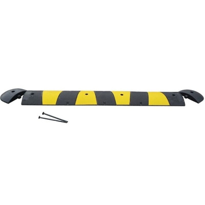 RS PRO Rubber Speed Bump End Cap, 300mm x 250 mm x 550 mm, 30km/h Speed Limit