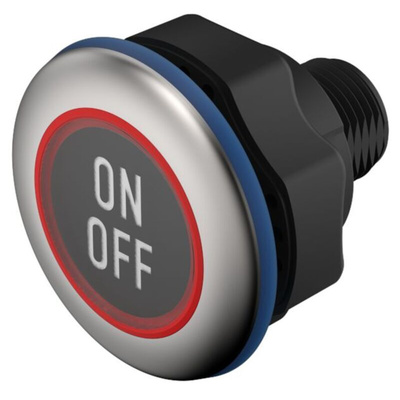 EAO Capacitive Switch NO,Illuminated, Green, IO-Link, IP69K