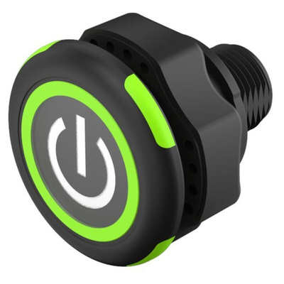 EAO Capacitive Switch NO,Illuminated, Red/Green, IO-Link, IP69K