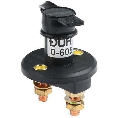 RS PRO Panel Mount Battery Isolator Switch - 100A Maximum Current, IP43