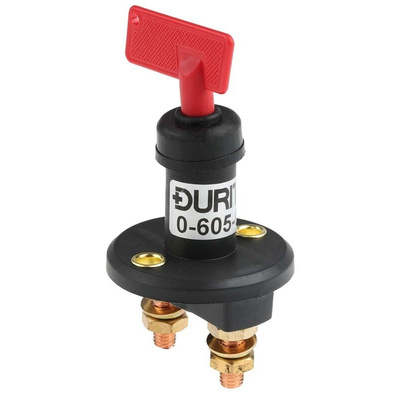 RS PRO Panel Mount Battery Isolator Switch - 100A Maximum Current, IP43