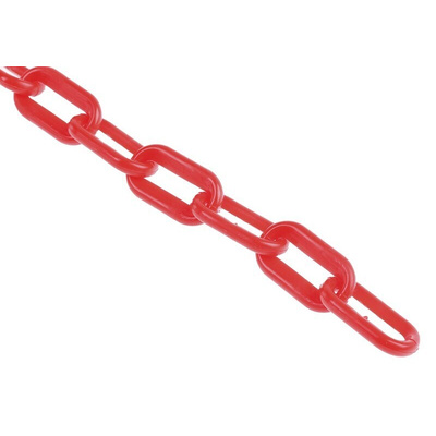 JSP Red & White Polyethylene Chain Barrier, 25m